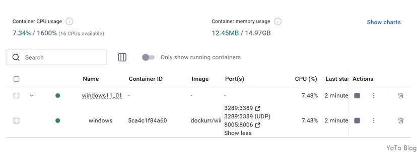 dockur/windows Windows Setup