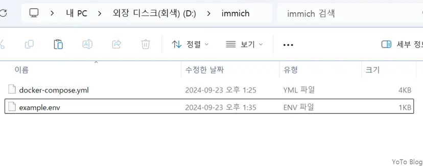 Immich Docker Compose Document